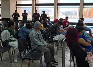 El Juzgado Octavo Penal inició la audiencia para discutir si más de 30 supuestos integrantes de la Mara Salvatrucha deben enfrentar juicio. Foto: La Hora