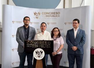 Cuatro diputados de Semilla señalan estrategia de obstaculización del gobierno por la UNE. Foto: La Hora / José Orozco