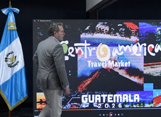 Harris Whitbeck, director del Inguat, anunció ayer que Guatemala albergará la Travel Market 2026 en octubre próximo. Foto La Hora: EFE