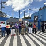 Walter Mazariegos tomó posesión como rector de la Usac, consumando un segundo fraude, en medio de manifestaciones de opositores y simpatizantes, controles de ingreso y presencia policial. Foto La Hora: José Orozco