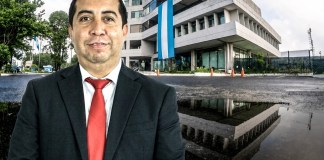Electo magistrado suplente de apelaciones en 2024, Wilson López ha planteado demandas laborales contra la DGAC, que le han dejado más de Q846 mil. Arte: La Hora/Roberto Altán.