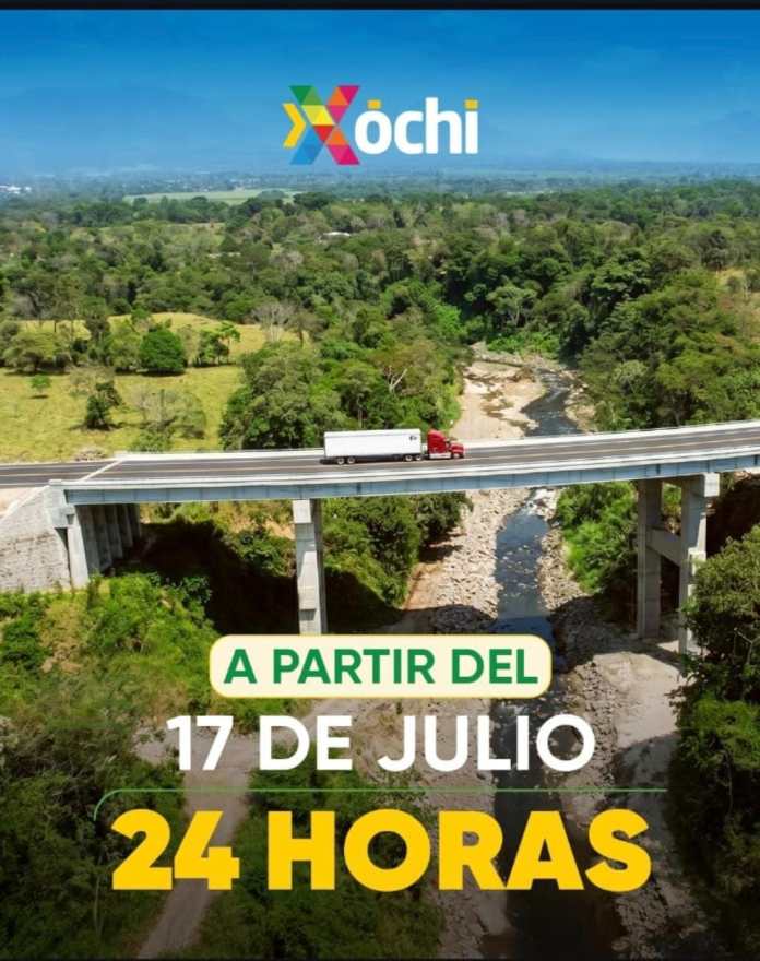 Nuevo horario de Xochi. Foto La Hora: Xochi