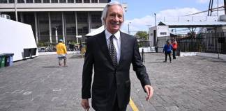 La Corte de Constitucionalidad dejó en firme la libertad a favor del periodista José Rubén Zamora tras aceptar desistimiento de MP. Foto La Hora: Daniel Ramírez