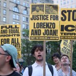 Imagen de archivo de protestas contra ICE por muerte de migrante mexicano en Texas. Foto La Hora: EFE