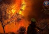 Archivo de un bombero combatiendo un incendio forestal en EE. UU. Foto La Hora: EFE