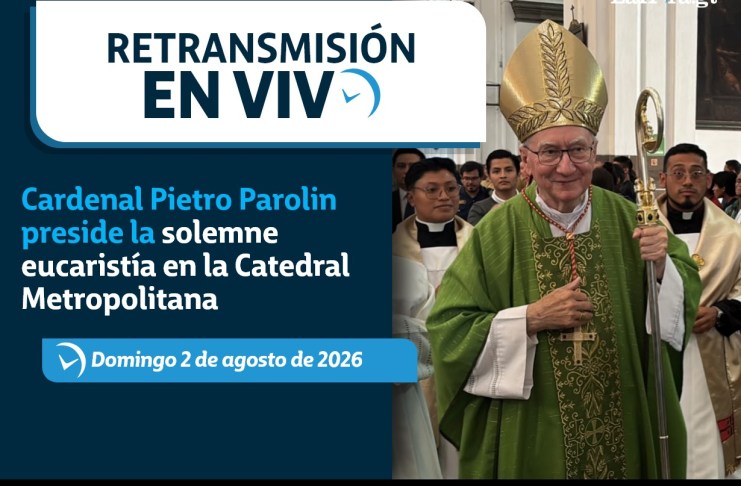 Retransmisión: Cardenal Pietro Parolin preside la solemne eucaristía en la Catedral Metropolitana El cardenal Pietro Parolin preside la eucaristía de este domingo en la Catedral Metropolitana en conjunto al presidente. Foto La Hora: Jesús Ríos