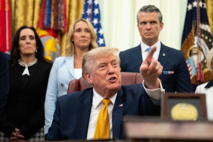 Archivo del presidente de Estados Unidos, Donald Trump. Foto La Hora: EFE