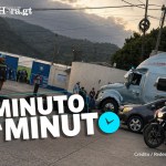 Transportistas bloquean la ruta al Pacífico en inmediaciones de Palín, Escuintla; falta de infraestructura vial el motivo. Foto La Hora: Redes Sociales
