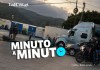 Transportistas bloquean la ruta al Pacífico en inmediaciones de Palín, Escuintla; falta de infraestructura vial el motivo. Foto La Hora: Redes Sociales