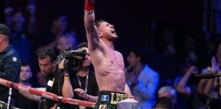El boxeador guatemalteco Lester Martínez, tras defender exitosamente el campeonato interino supermediano del CMB, espera a su próximo rival.