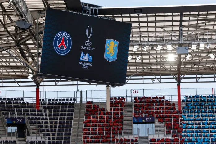 Supercopa de Europa PSG y Aston Villa se enfrentan este miércoles 12 de agosto en el Red Bull Arena en la Supercopa de Europa.