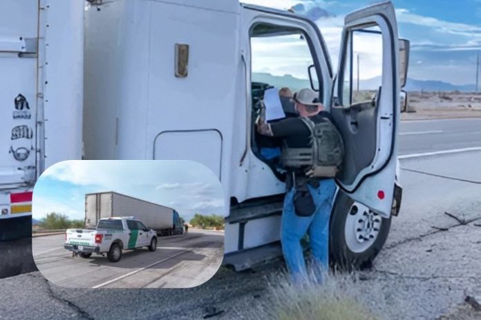 Archivo de operativo de la Patrulla Fronteriza en Arizona en donde fueron arrestados 95 camioneros por estar indocumentados. Foto La Hora: CBP