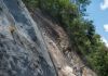 Archivo de trabajos del muro de contención en la avenida Hincapié que conectan con Boca del Monte. Foto La Hora: Covial