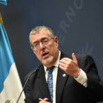 Presidente Bernardo Arévalo en conferencia de prensa este lunes 10 de agosto. Foto La Hora: José Orozco