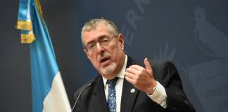 Presidente Bernardo Arévalo en conferencia de prensa este lunes 10 de agosto. Foto La Hora: José Orozco