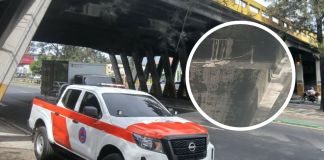 Puente del Periférico, ubicado sobre la calzada Aguilar Batres, zona 11. Foto La Hora: Conred.