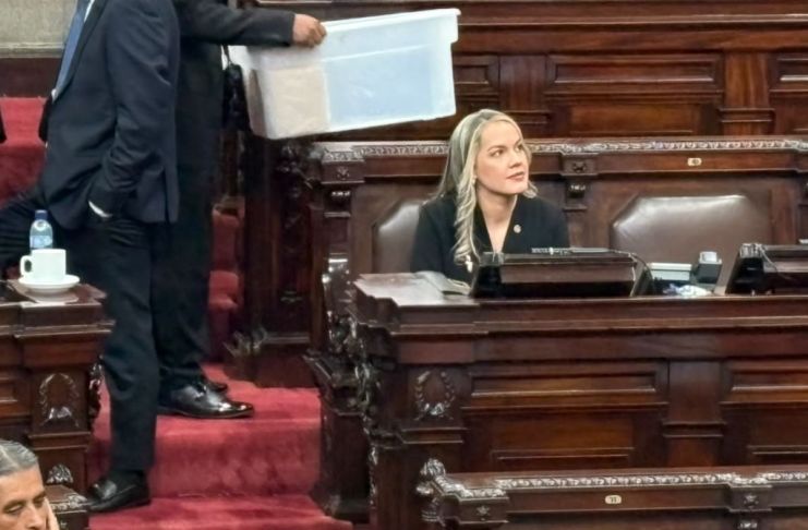 Ivanna Bonilla Oliva como nueva diputada de la Unidad Nacional de la Esperanza (UNE). Foto La Hora: Roberto Cordón.