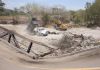 Construcción de un bypass para recuperar la conectividad en el sector. Foto La Hora: CIV.