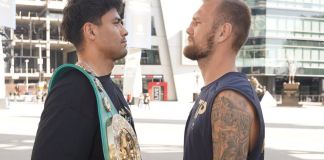 “Vamos a defender bien este título”, dice Lester Martínez a días de la pelea contra Luka Plantic El boxeador guatemalteco Lester Martínez y el croata Luka Plantic. Foto La Hora: ProBoxTV.