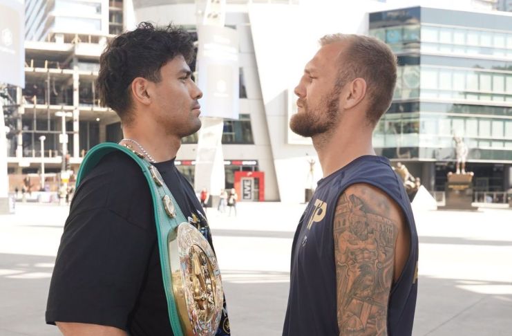 “Vamos a defender bien este título”, dice Lester Martínez a días de la pelea contra Luka Plantic El boxeador guatemalteco Lester Martínez y el croata Luka Plantic. Foto La Hora: ProBoxTV.