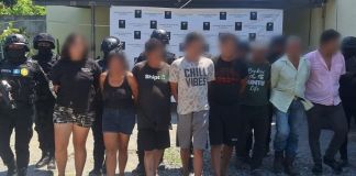 “Los Gatos” reciben condenas de hasta 145 años de prisión por secuestro y otros delitos. Foto La Hora: Mingob.