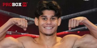 Amador Méndez noquea a Jonathan Morales en apenas 46 segundos y mantiene invicto El boxeador de ascendencia guatemalteca tuvo una contundente presentación en Los Ángeles ante el mexicano Jonathan Morales. Foto La Hora: Amador Ménedez.