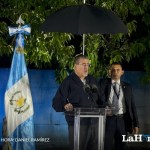 Bernardo Arévalo durante conferencia de prensa en donde explica la situación de los migrantes mexicanos que vienen a Guatemala. Foto La Hora: Daniel Ramírez