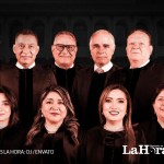 Los 10 magistrados que conforman el bloque dominante de la Corte Suprema volverán a repartirse cuotas de poder mediante 145 nombramientos de jueces. Diseño La Hora: Alejandro Ramírez.