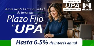 CAMPO PAGADO: Cooperativa UPA revela cómo hacer crecer tu dinero y alcanzar tranquilidad financiera Foto: Cortesía Cooperativa UPA.