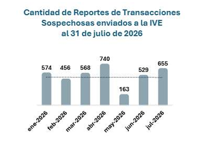 Fuente: Boletín Mensual de Estadísticas de la IVE/Julio 2026.