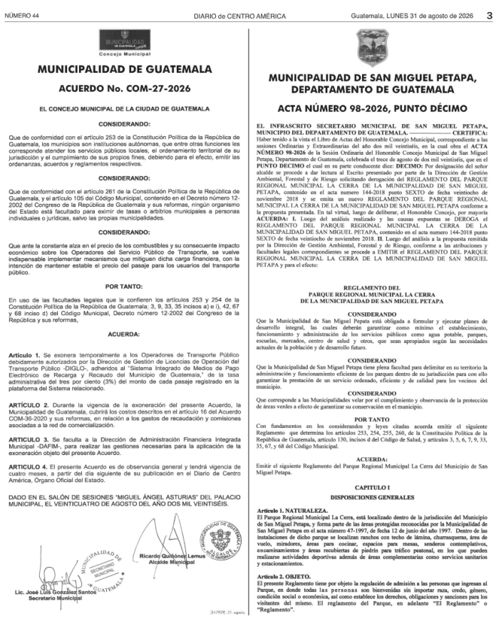 Acuerdo COM 27-2026