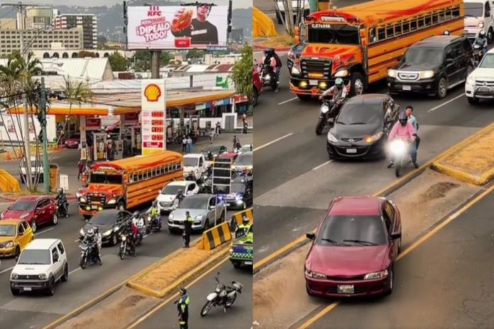 Carril reversible implementado en el bulevar Liberación. Foto La Hora: Amílcar Montejo