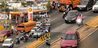 Carril reversible implementado en el bulevar Liberación. Foto La Hora: Amílcar Montejo