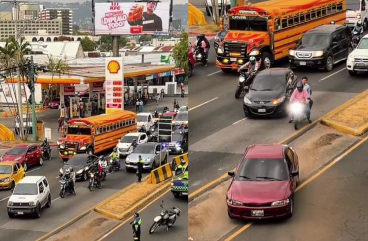 Carril reversible implementado en el bulevar Liberación. Foto La Hora: Amílcar Montejo