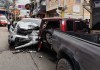 El conductor de un pickup, en su intento por escapar luego de protagonizar un accidente de tránsito, atropelló a un ciclista en la zona 1 de Huehuetenango.