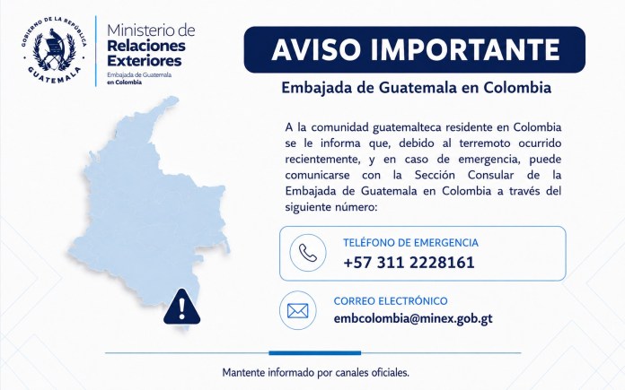 Foto La Hora: Embajada de GT en Colombia.