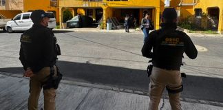 Comando Antisecuestros de la PNC durante operativo en San José Pinula. Foto La Hora: PNC