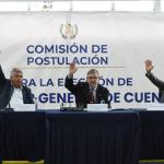 Comisión de Postulación para elegir a contralor durante la sesión del 14 de agosto. Foto La Hora: José Orozco