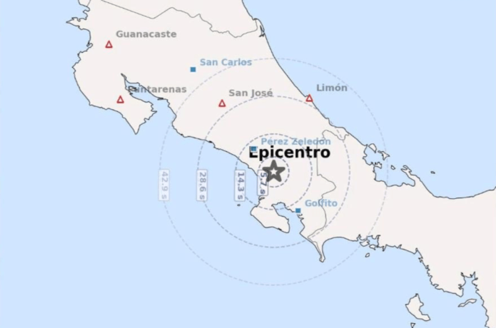 Costa Rica es sacudida por dos fuertes sismos la madrugada de este lunes 24 de agosto Costa Rica es sacudida por dos fuertes sismos la madrugada de este lunes 24 de agosto