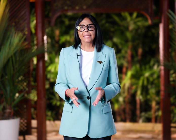 Fotografía de archivo de la presidenta encargada, Delcy Rodríguez. EFE/ Presidencia de Venezuela