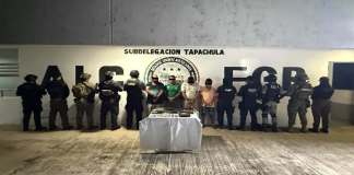 Tras operativos en Chiapas, México, fueron dos guatemaltecos detenidos en México. Son requeridos por la justicia de nuestro país señados de delitos de narcotráfico. Foto: La Hora