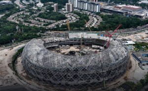 Así avanza la construcción del que sería el estadio más grande de Centroamérica