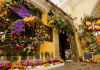 Fachada de exposición del Festival de las Flores de la Antigua. Foto: Cuenta de Instagram del Festival de las Flores