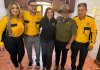 Comunidad Elefante, de Hugo Peña, acogió a los diputados de Vamos, Edmundo Lemus y Greicy de León. Foto La Hora: Comunidad Elefante
