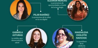 Las cuatro mujeres galardonadas con el Premio Visionario Luis von Ahn 2026 Foto: La Hora