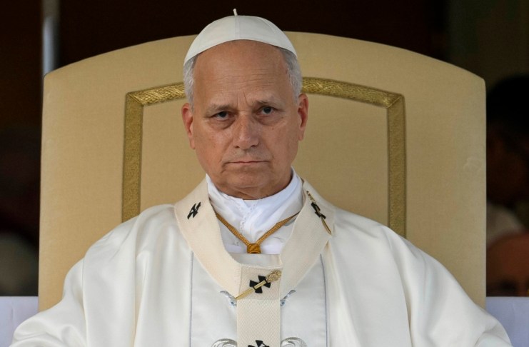 Una imagen facilitada por la Oficina de Prensa de los Medios del Vaticano muestra al Papa León XIV oficiando la Santa Misa de la Fiesta de Nuestra Señora del Lago en Castel Gandolfo, Italia, el 29 de agosto de 2026. (Papa, Italia) EFE/EPA/MEDIOS DEL VATICANO FACILITADO FACILITADO SOLO PARA USO EDITORIAL/SIN VENTAS