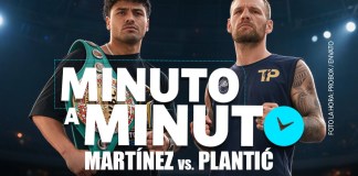 Con una brillante exhibición, Lester Martínez retiene el título al vencer a Luka Plantic El boxeador guatemalteco Lester Martínez durante su preparación para enfrentar al croata Luka Plantić en Los Ángeles.