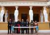 Magistrados de la Corte Suprema de Justicia durante la inauguración del primer Museo del Organismo Judicial, instalado en la histórica Casa Mozárabe, cuyo arrendamiento tendrá un costo de Q1.25 millones durante dos años.