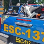 Policía Nacional Civil (PNC) en Escuintla. Foto La Hora: PNC