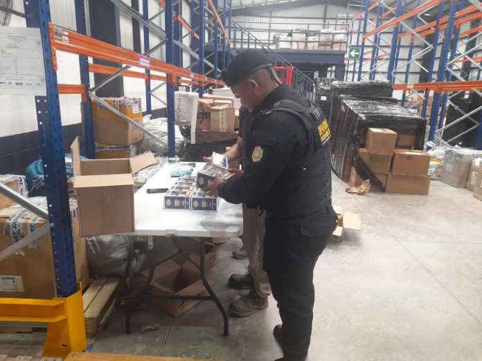 PNC, SAT, Chiquimula, Aduana El Florido, decomiso de mercadería